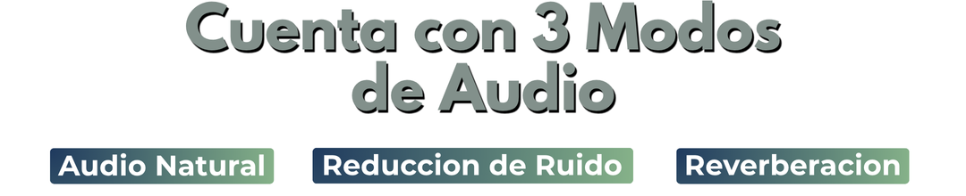 3 modos de audio