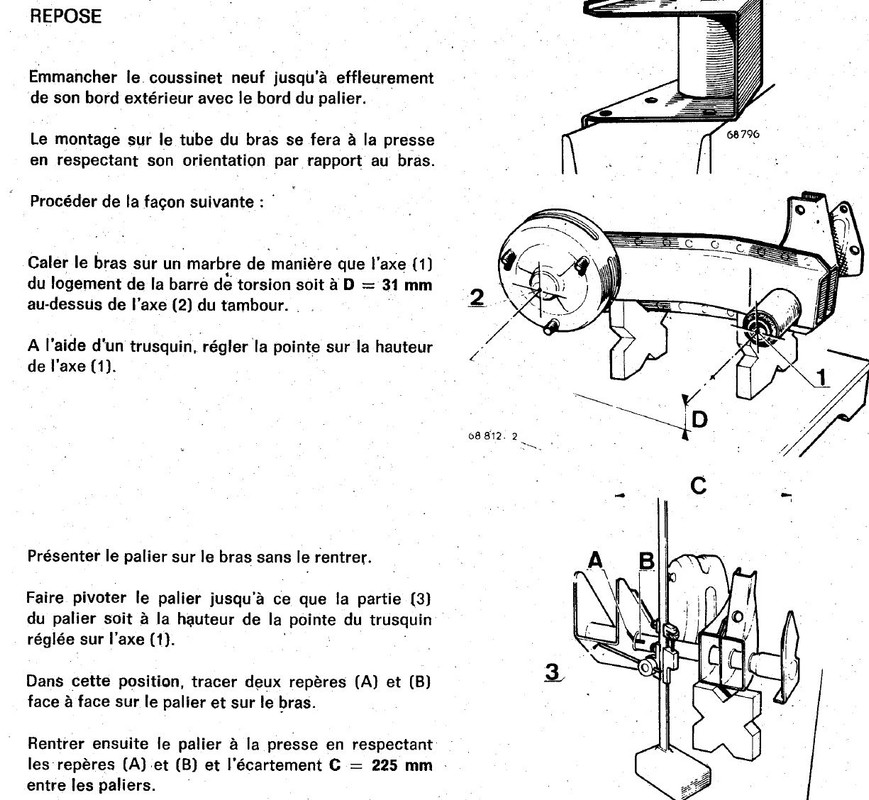 montage palier élastique bras arriere 1