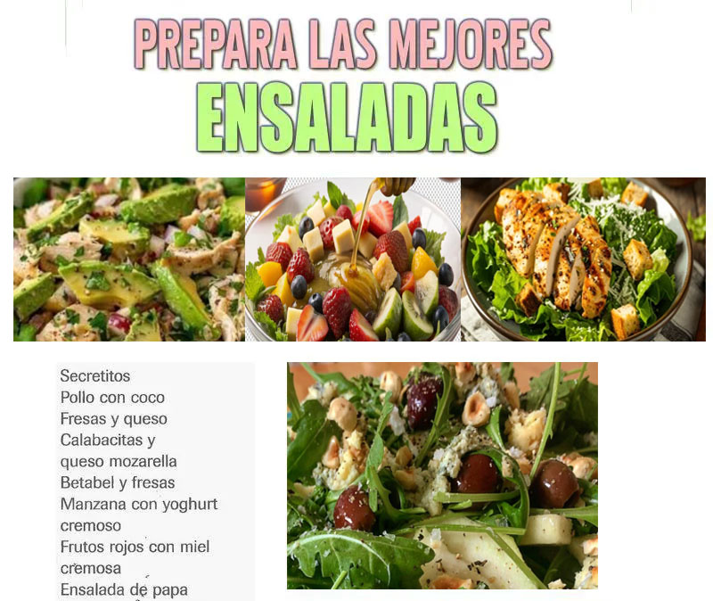 COCINA VEGETARIANA, ensaladas, ensaladas de frutas,ensaladas saladas, 