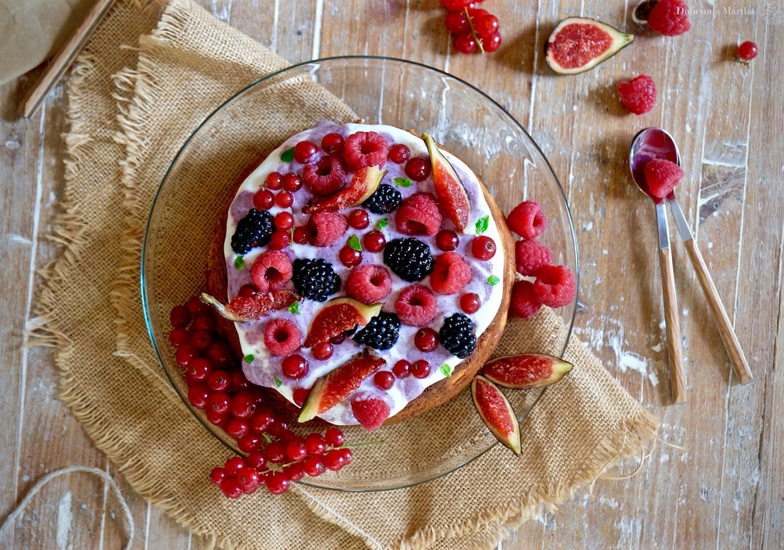 Cheesecake de Yogur y Frutos Rojos sin Horno