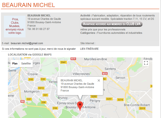 Ets Beaurain Michel Roulement ? billes .
