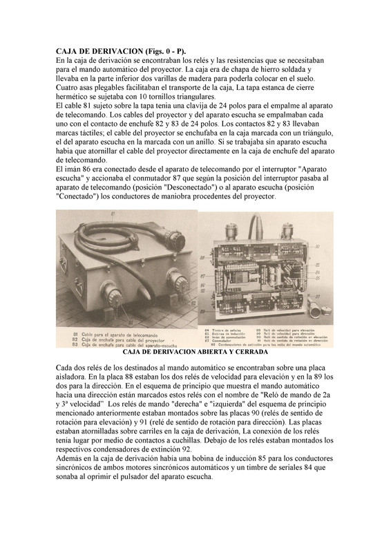 La instalación de telecomando para el proyector G 150  consta de_p24