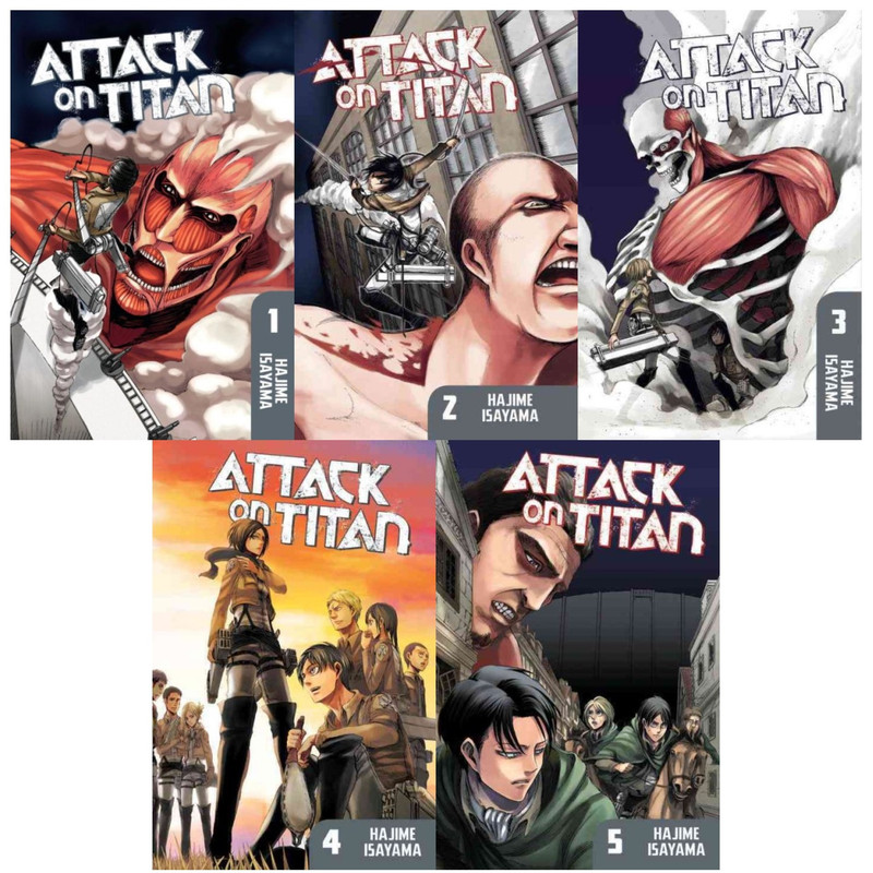 Attack on Titan Manga Volumes 1-5