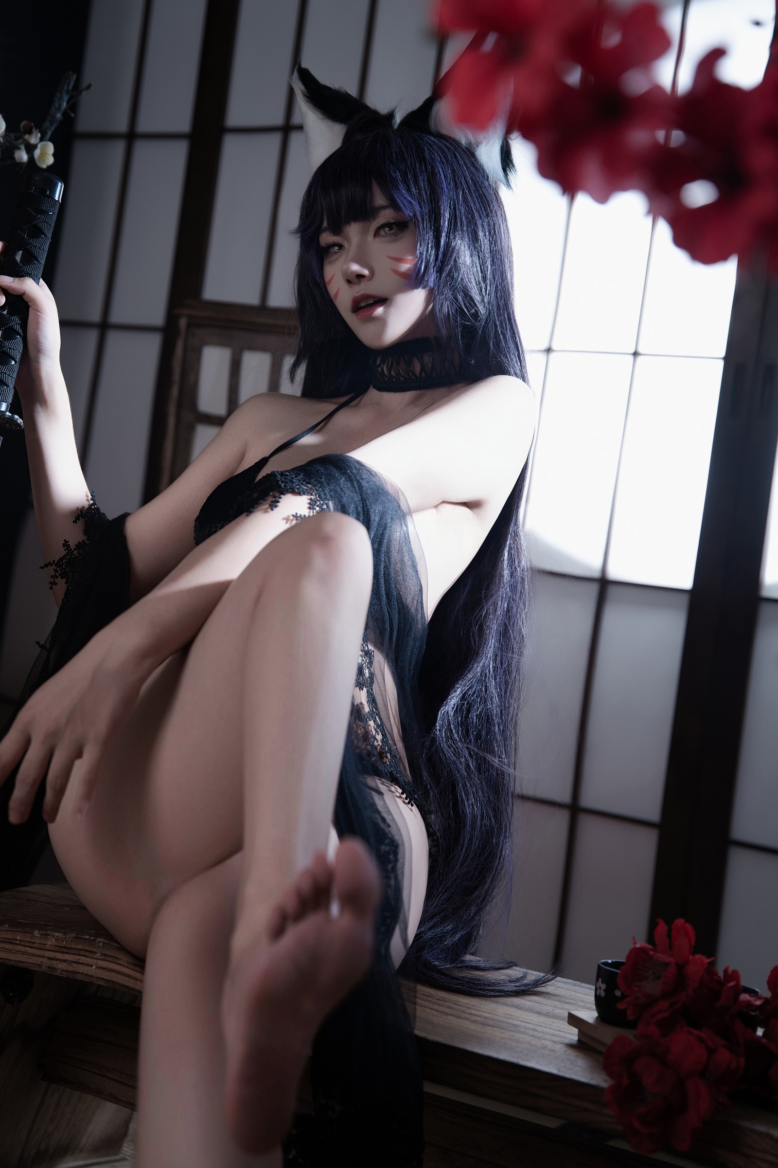 Seya-狮砸 – 碧蓝航线 武藏 泳装 Cosplay 高清写真（13P-150.9MB）插图9