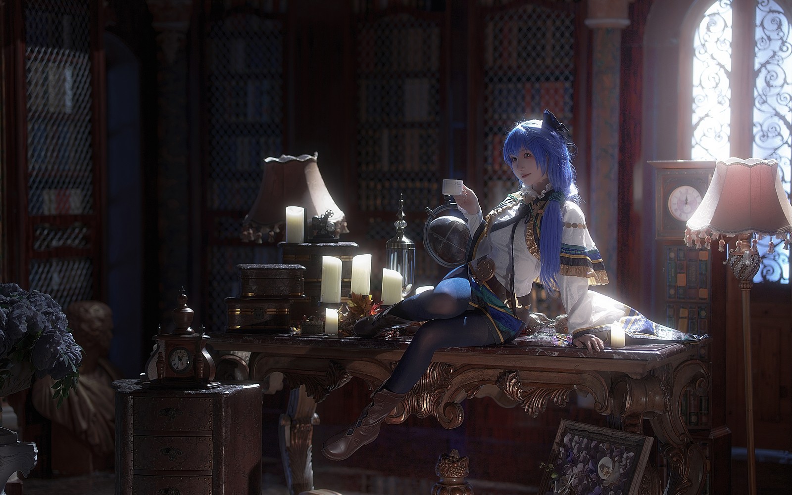 一千只猫薄禾写真 – 魔女·安洁 Cosplay 高清写真套图（18P / 234.4MB）插图