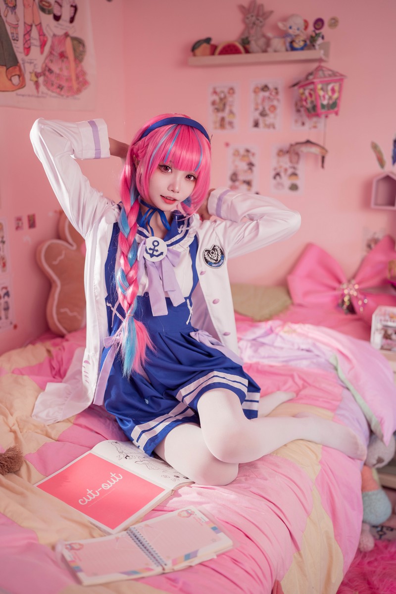 艾西Aiwest 湊阿库娅私服Cosplay写真图集 虚拟主播高清美图 55P (274.4M)插图5