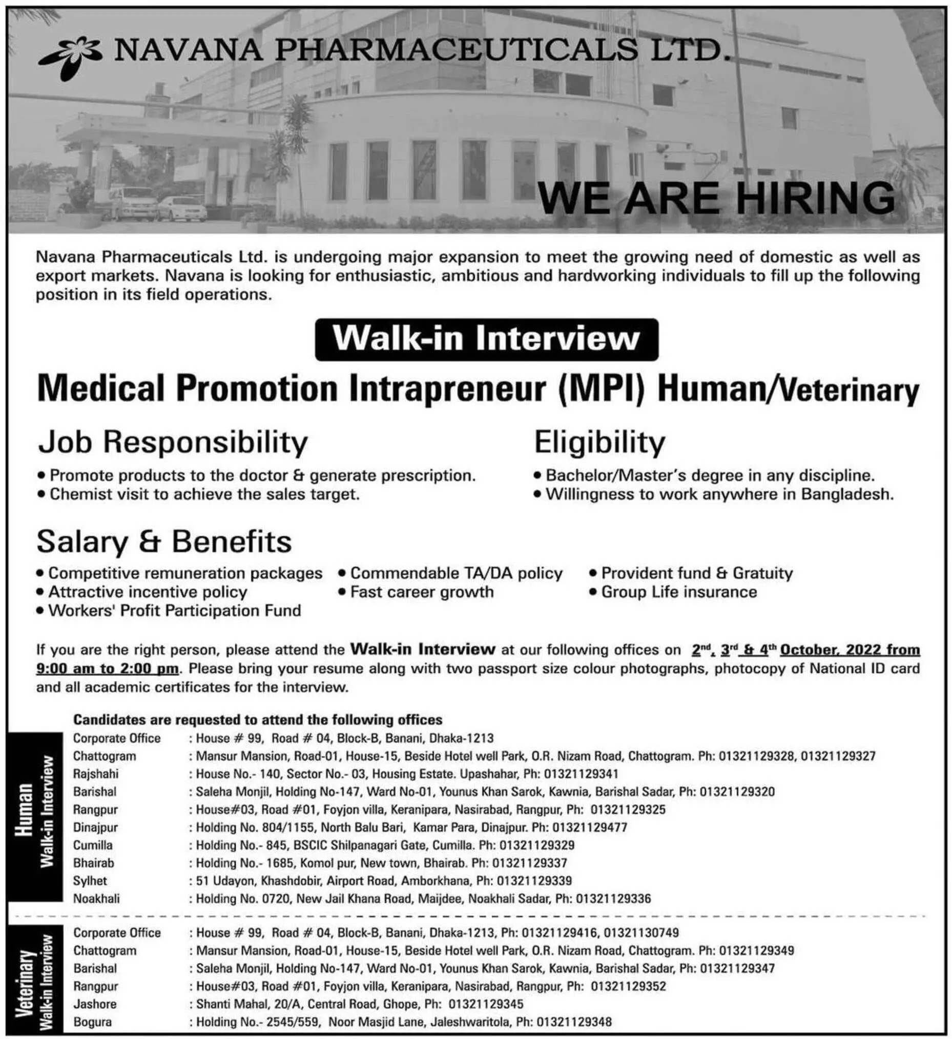 Navana Pharma Ltd Job Circular 2022 Picture