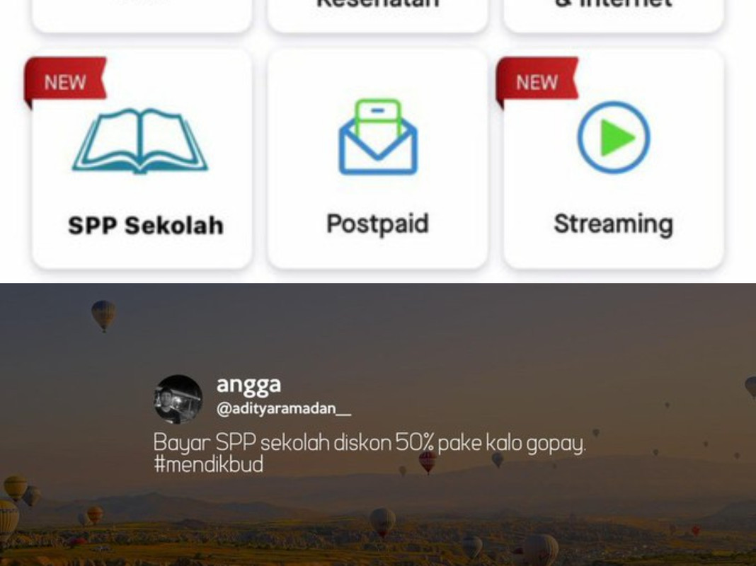Bayar SPP pakai GoPay