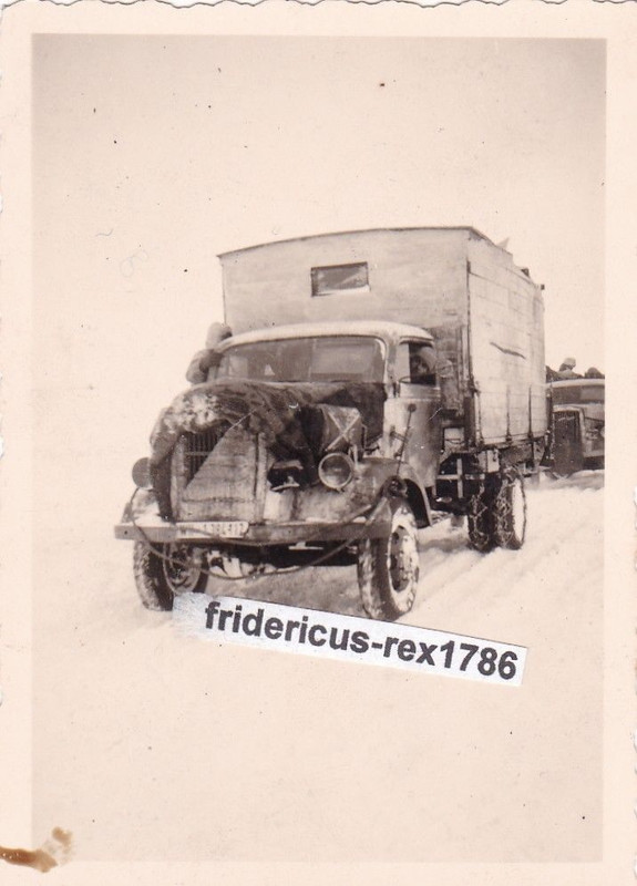 Foto 6. Armee Stalingrad 43 Rückzug Winterschlacht LKW Opel Blit