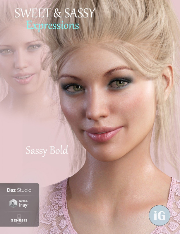 ig sweet sassy expressions for genesis 8 females 00 main daz3d