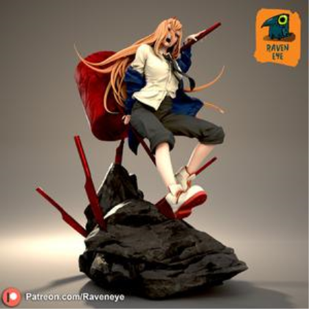 Raven Eye – Power Chainsaw – 3D Print Model