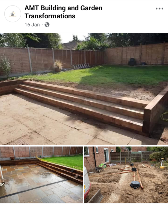 sleeper patio drainage sandstone southwalsham acle norwich builder acle