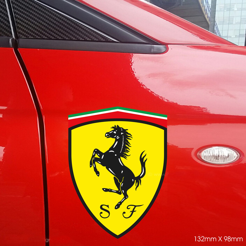 Ferrari Shield Stickers Car Van Vinyl Decal Vehicle Bumper Sticker