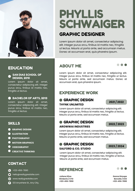 Green-and-White-Modern-Creative-Designer-Resume preview