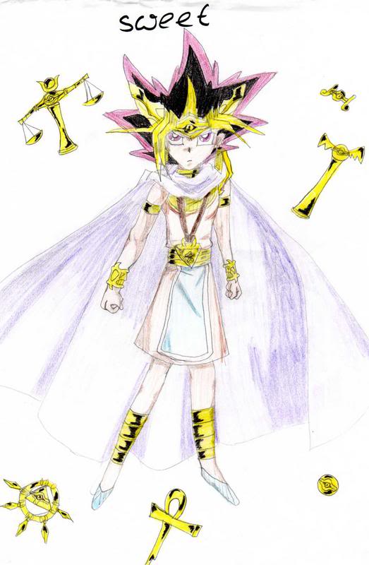 Hình vẽ Atemu (Yami Yugi) bộ YugiOh (vua trò chơi) - Page 9 2_Atemp_387