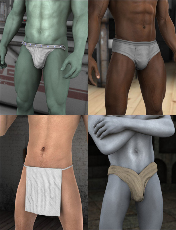 Genre Undergarments for Genesis 2 Males