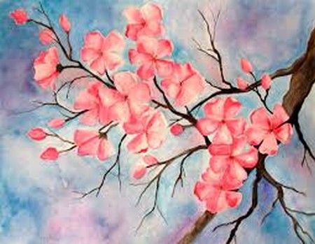 Step by Step Guide to Painting Cherry Blossom with Watercolor