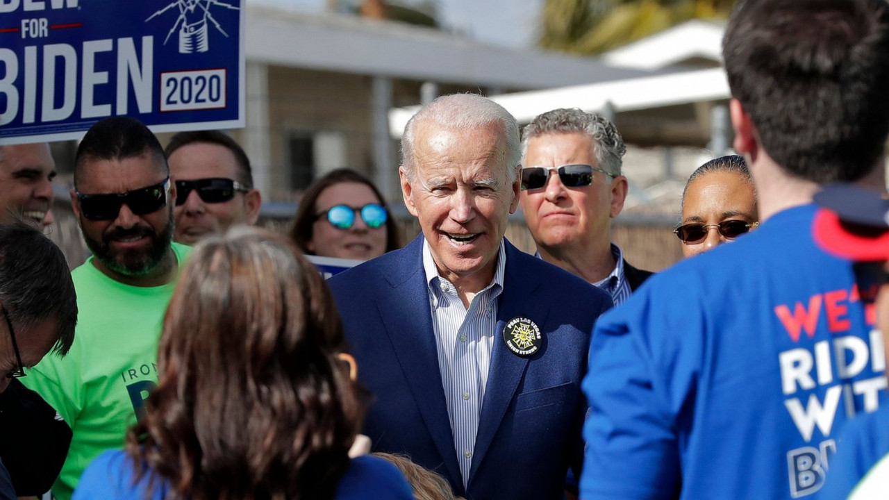 Joe Biden during his Presidential campaign in Nevada