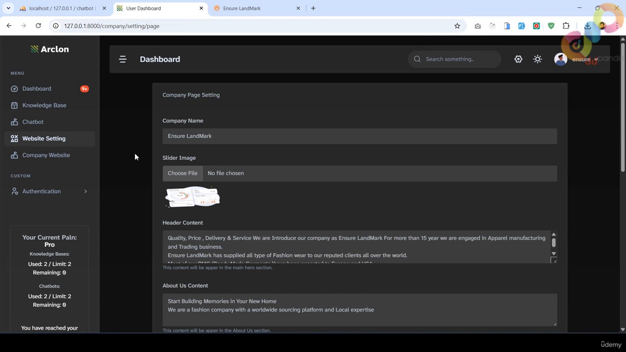 1 Introduction AI Agent Chatbot Saa S What You Will Build 0003 screenshot