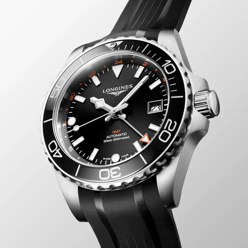 Longines-HydroConquest-GMT-Black-dial-4