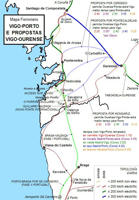 Galiza: Mapa da Renfe coloca cidade de Vigo… em Portugal! - Rádio