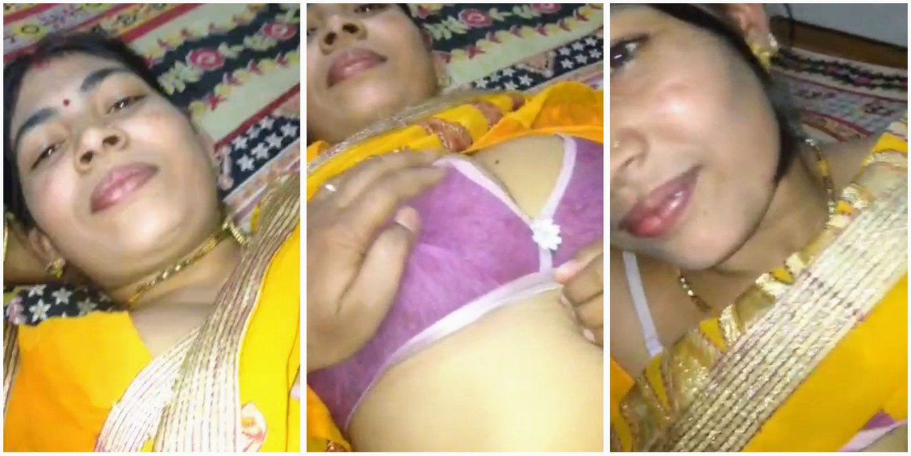 Desi aunty husband pressing her boob exclusive