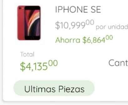 Sam’s Club: iPhone SE Product Red At&t 64GB 2020 (Scan & Go) (Con código de barras)