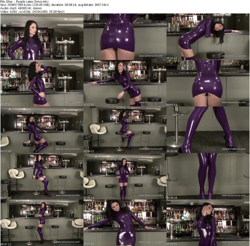 Elise - Purple Latex Dress_s