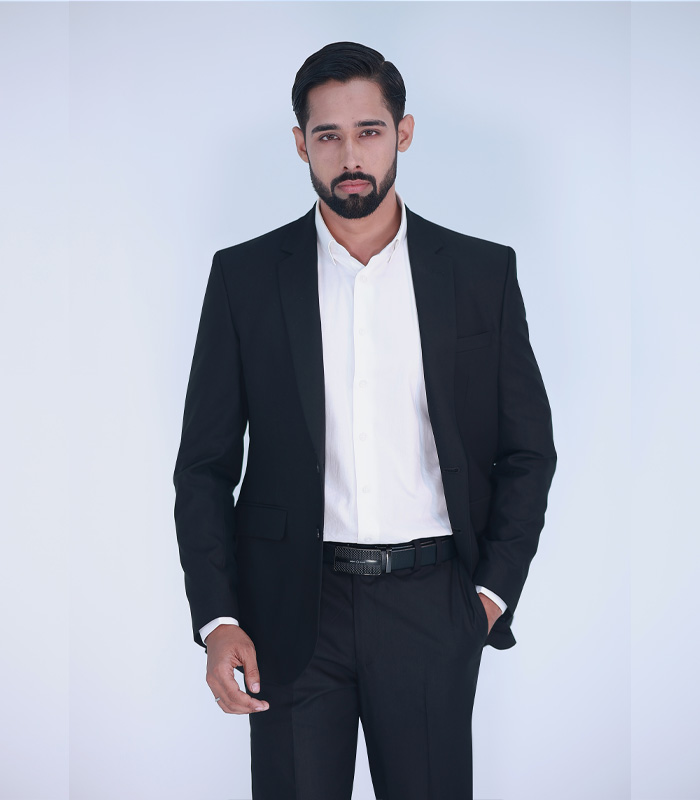 Formal Slim Blazer for Men Color: SW Z. Black