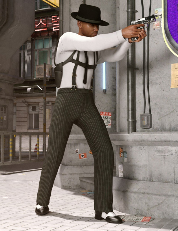 dForce Sleuth Detective Outfit for Genesis 8 Male(s)