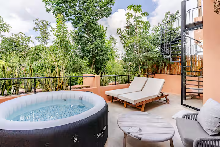 Jacuzzi privado en rooftop
