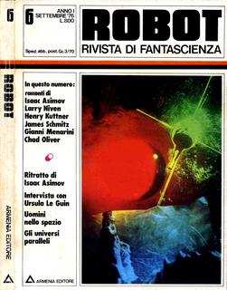 Robot. Rivista di fantascienza N. 6 - Settembre 1976