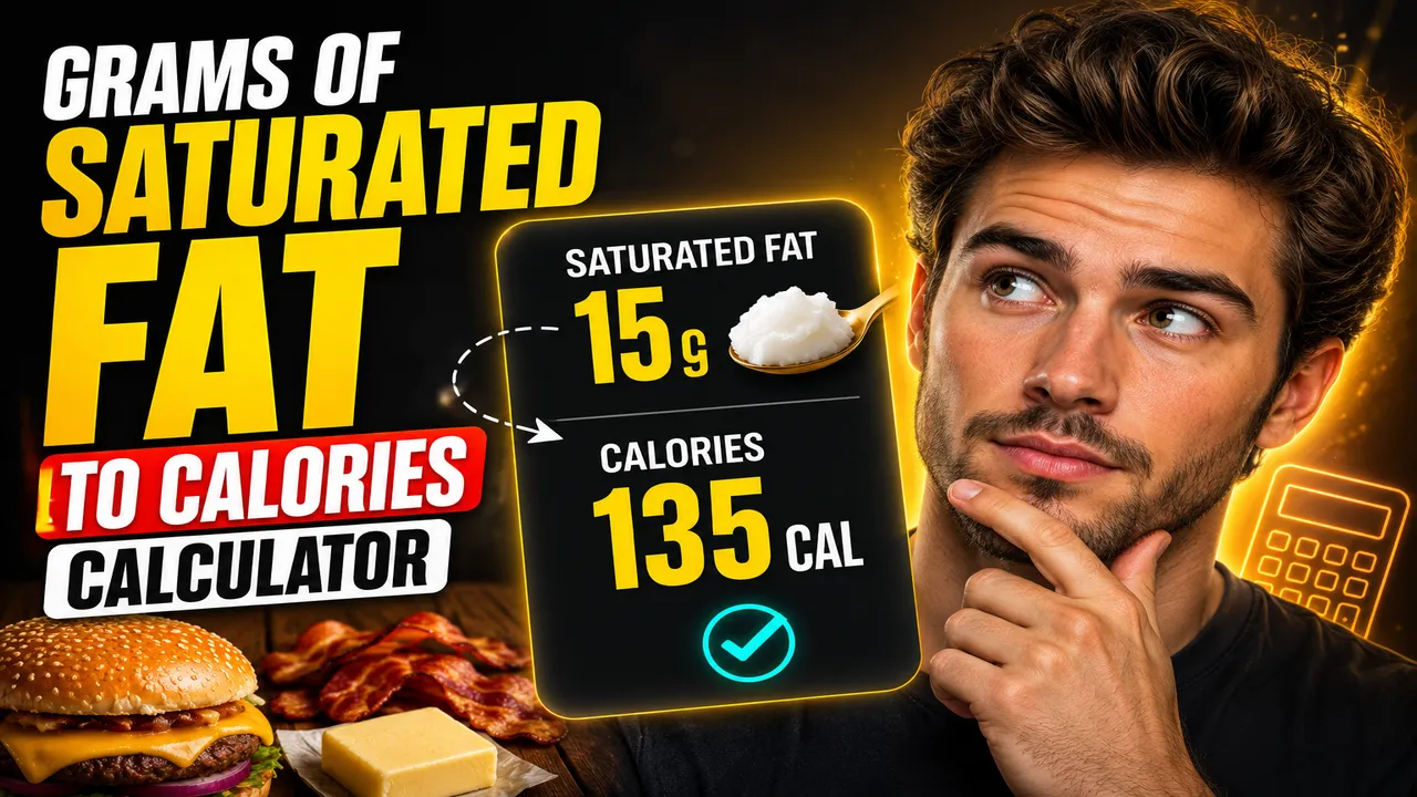 Grams Of Saturated Fat To Calories Calculator