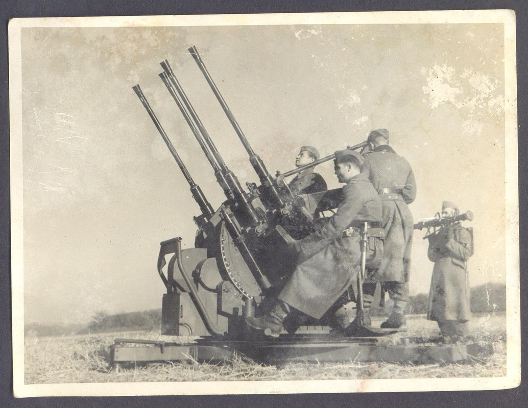 2cm Flak Geschütz 38 Vierling Flugabwehr Technik Luftwaffe Wehrmacht