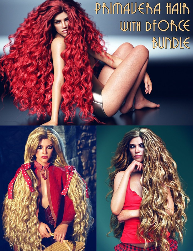 Primavera Hair with dForce Bundle Primavera Hair with dForce Bundle