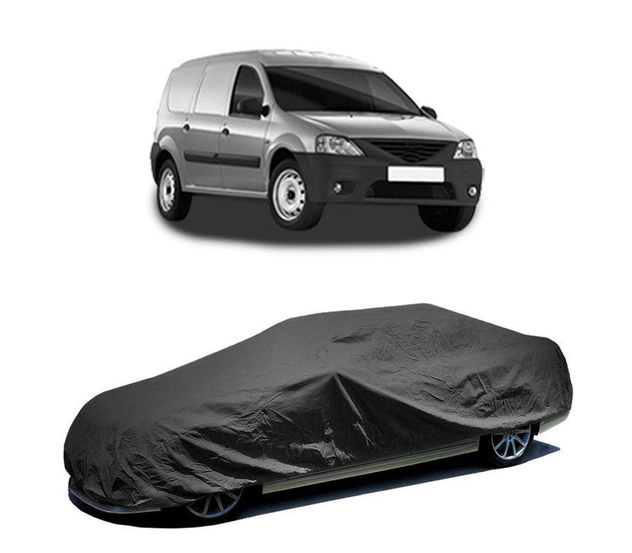Husa tip prelata auto pentru DACIA LOGAN EXPRESS (FS_) 2007 - 2012,culoare negru, material textil impermeabil, rezistanta la intemperii praf UV, CARPASSION Husa Protectie