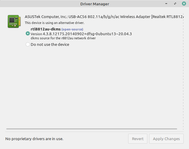 SOLVED> Another ASUS USB-AC56 not working on new install - Linux Mint Forums