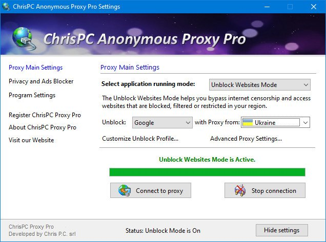 Anonymous Proxy Pro 8.15 [Establece conexiones proxy y obten el anonimato Image