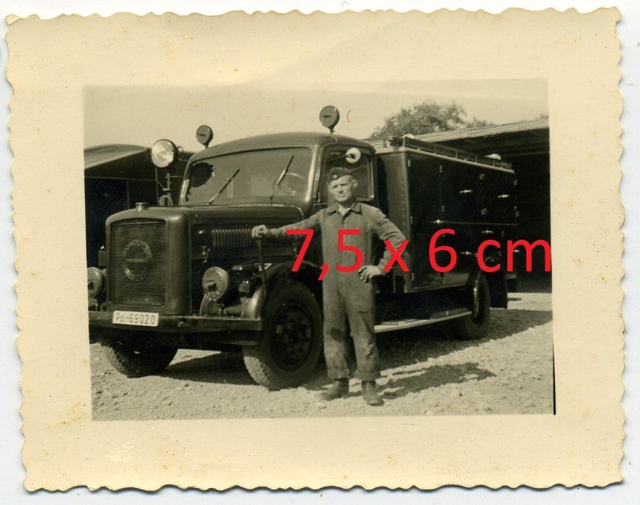 Foto LKW Magirus Klöckner Deutz Feuerwehr Koffer