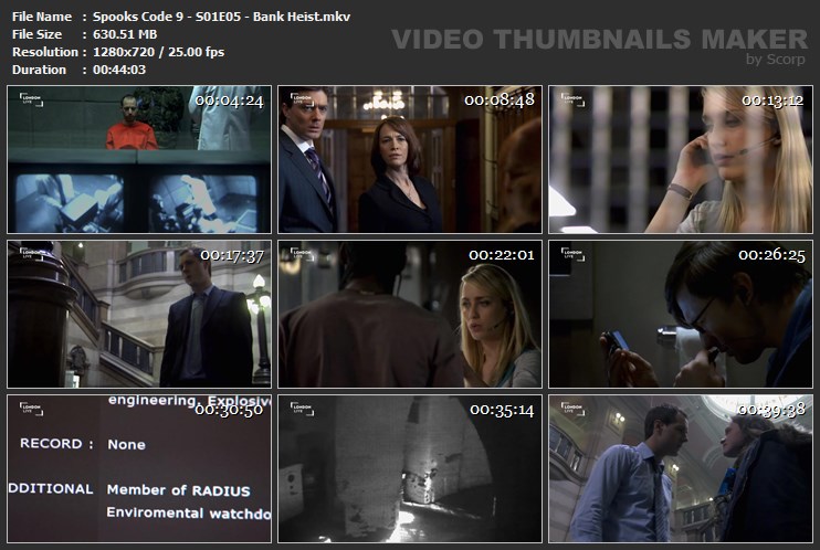 Spooks Code 9 - S01E05 - Bank Heist.mkv