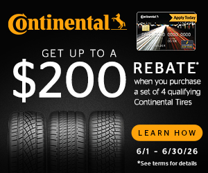 Get Up To a $200 Rebate — Set of 4 Qualifying Tires