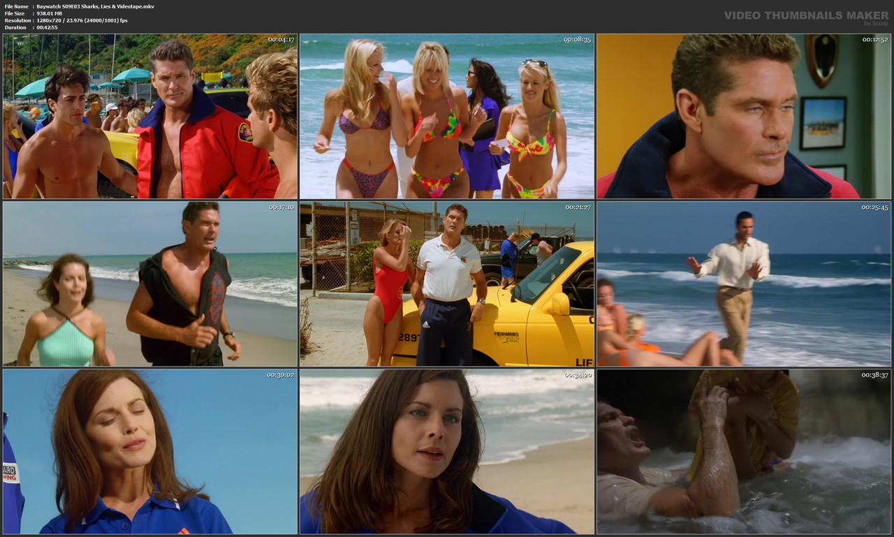 Baywatch S09E03 Sharks, Lies & Videotape.mkv