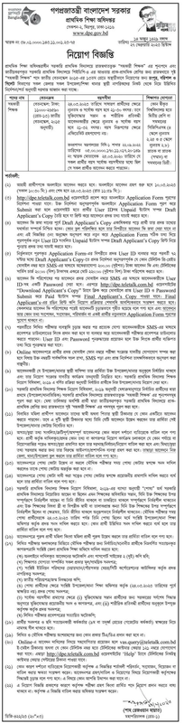 DPE Primary School Assistant Teacher Job Circular