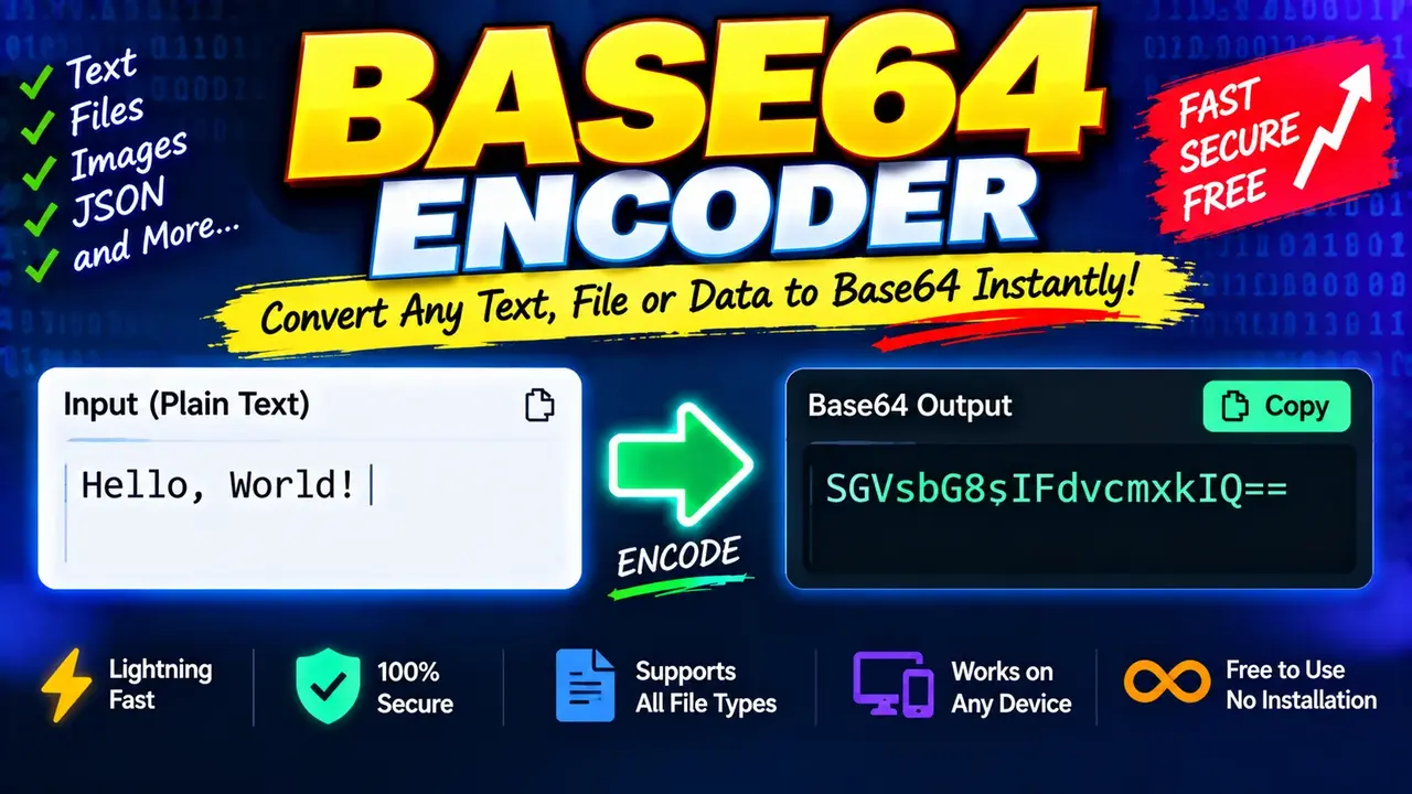 Free Base64 Encoder & Decoder Online