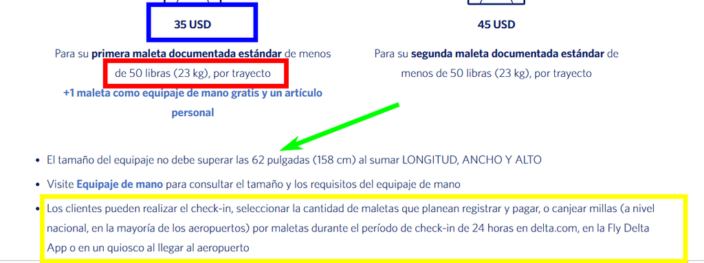 Delta Airlines: check-in, facturación, equipajes, asientos - Foro Aviones, Aeropuertos y Aerolíneas