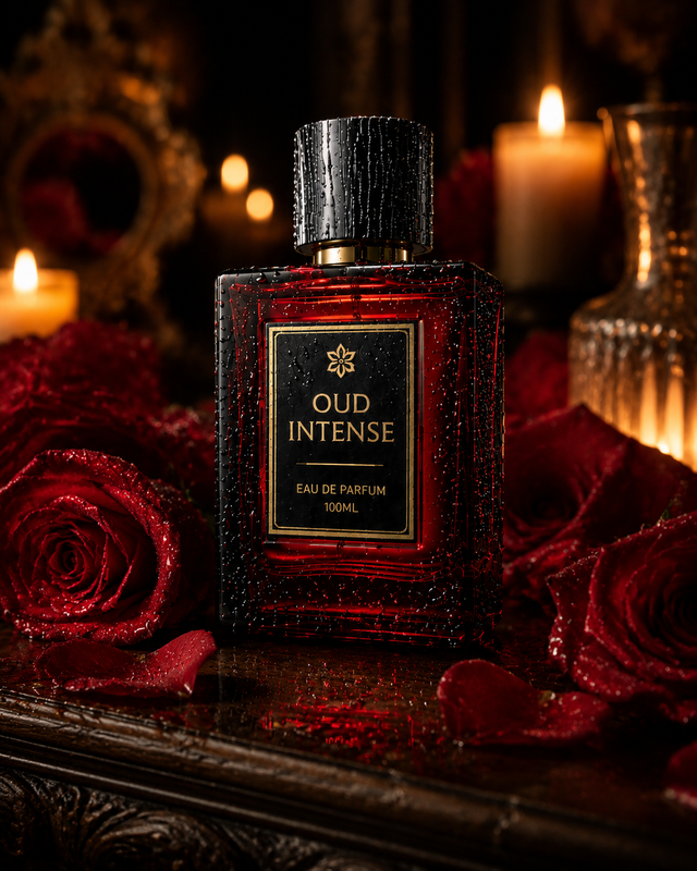Example result for: Antique Wood & Velvet Roses: Romantic Fragrance Photography Prompt