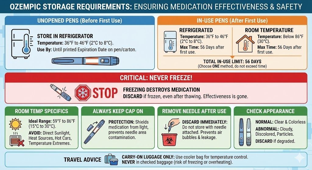 Ozempic Storage Chart