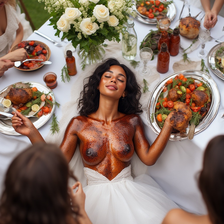 Garden wedding wom served Blackh 0 85