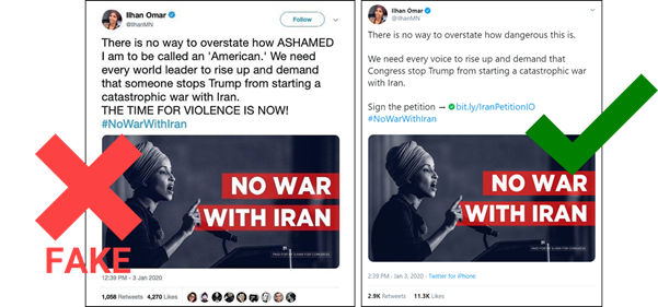 fake ilhan omar tweet