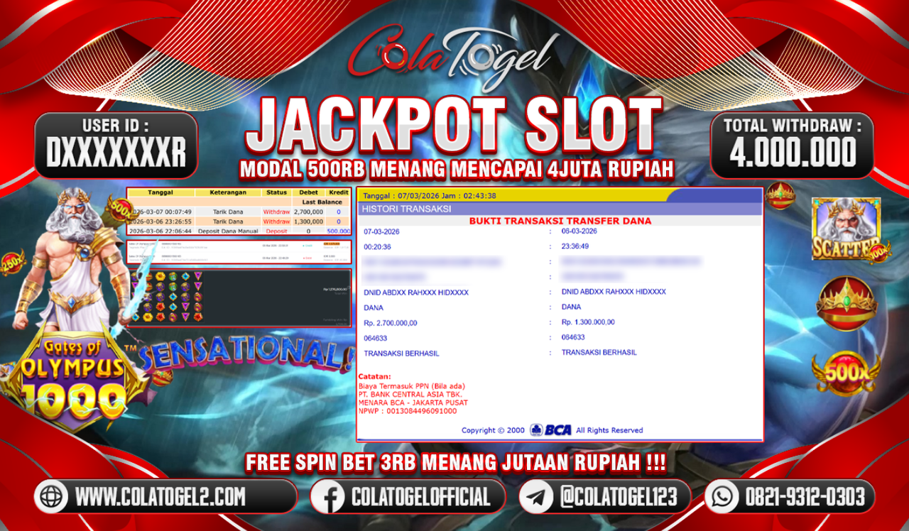 JACKPOT SLOT GACORR!!
